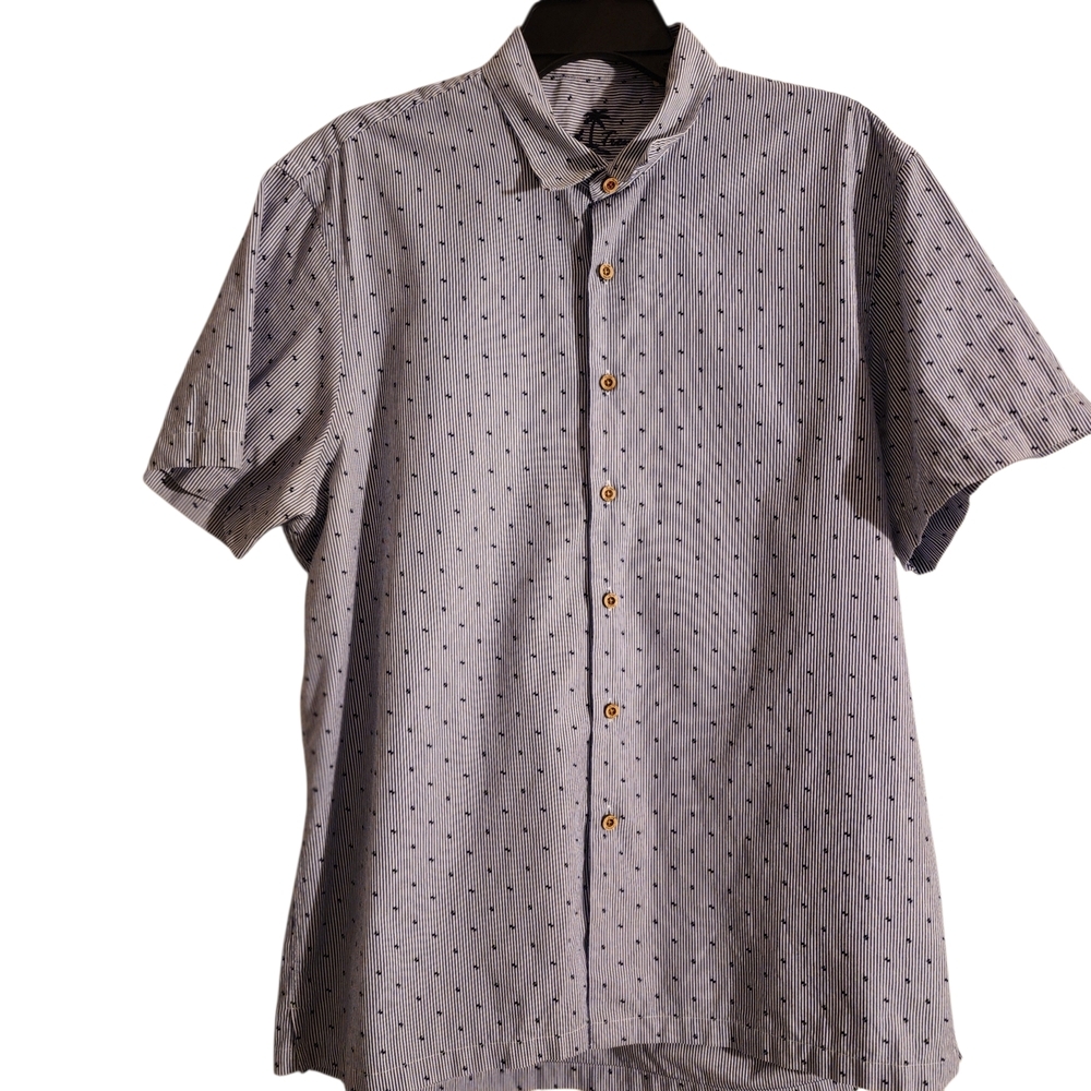Casual Light Blue Button Down Shirt for Men
